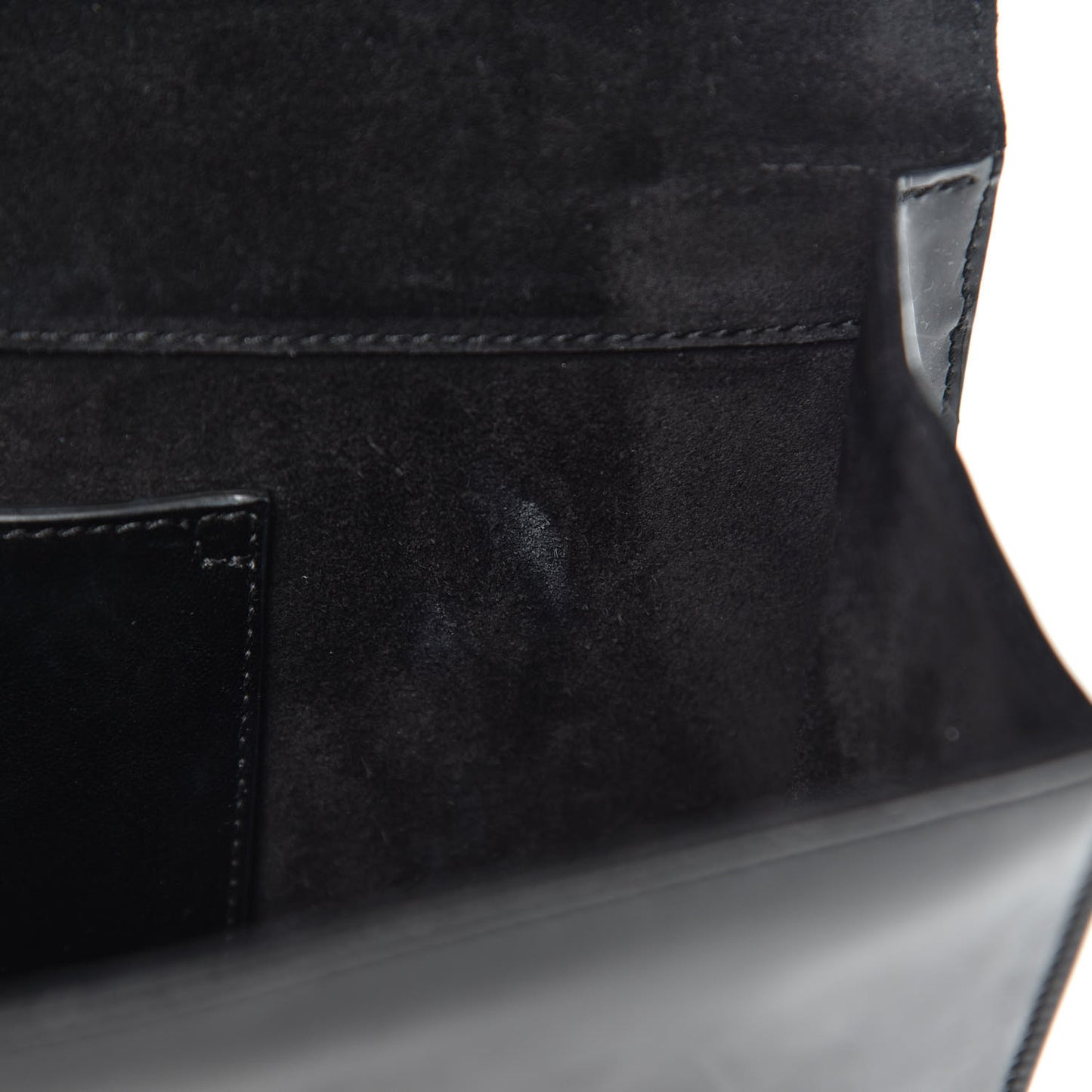 Patent Cassandre Tassel Clutch Black