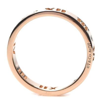 Tiffany 18K Rose Gold Diamond Atlas Pierced Ring 50 5.25 4 of 5