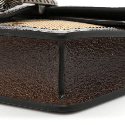 Gucci Monogram Jumbo GG Textured Dollar Calfskin Super Mini Dionysus Shoulder Bag Camel Ebony New Acero 8 of 9