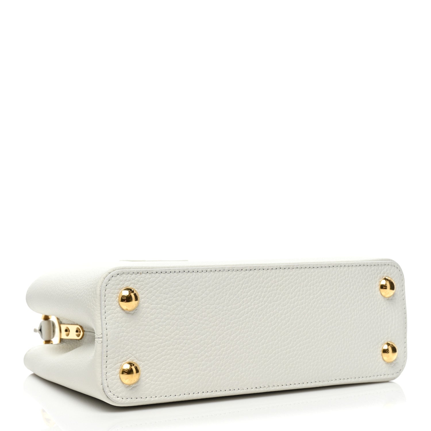 Louis Vuitton Taurillon Capucines BB Snow 3 of 7