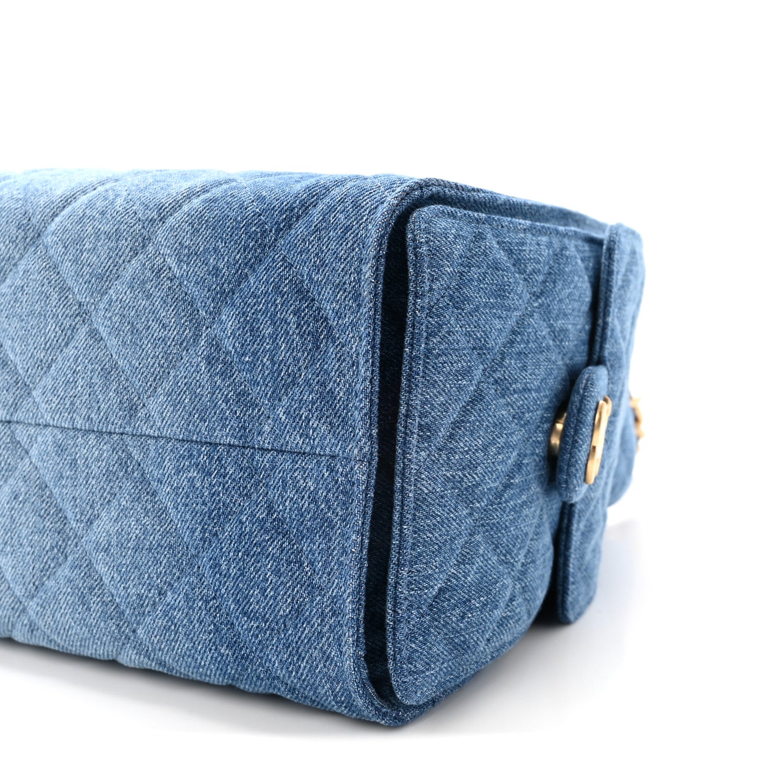 Chanel Washed Denim Quilted Small Chanel 25 Handbag Blue 10 of 10