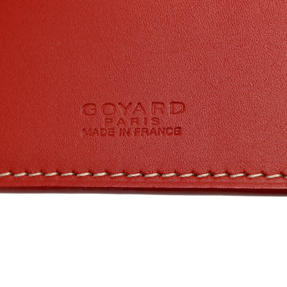 Goyard Goyardine Pocket Organizer Wallet Red 6 of 7