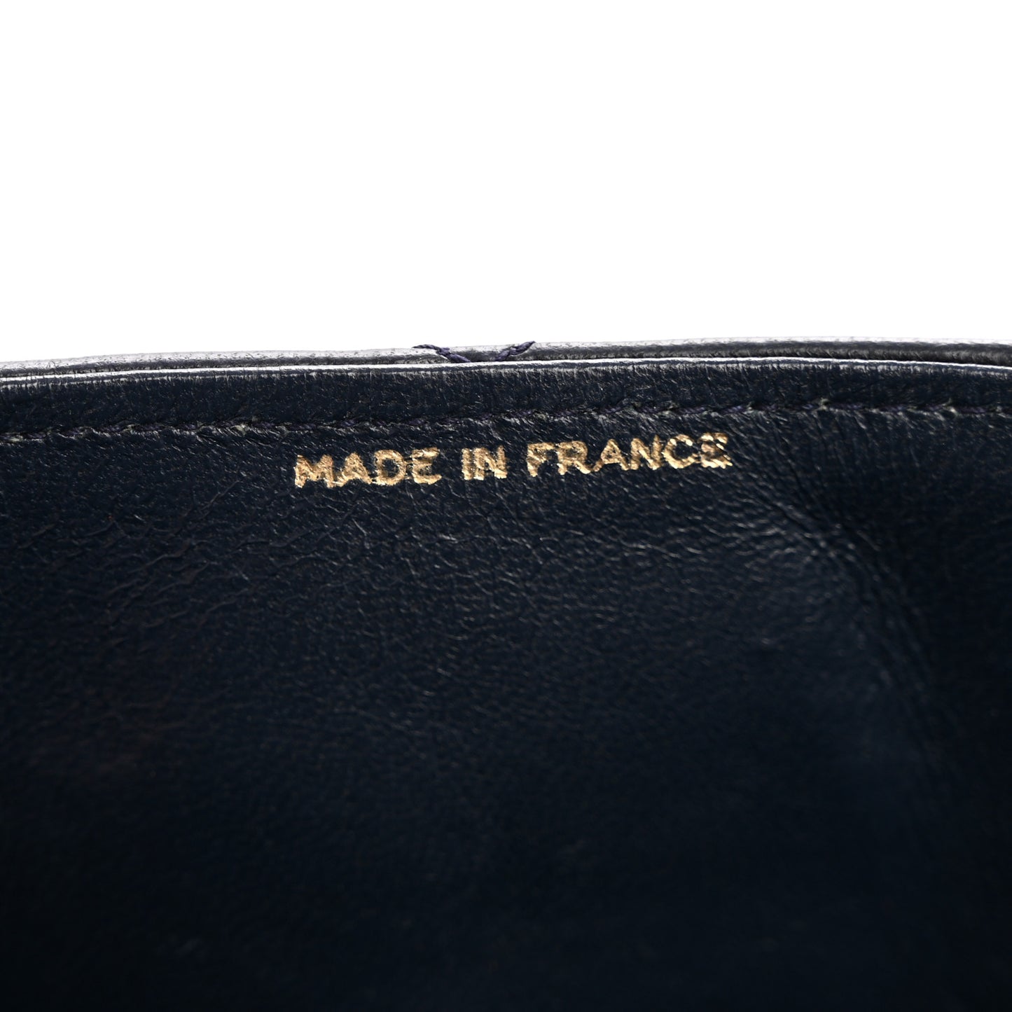 Lambskin Diamond Stitch Envelope Single Flap Black