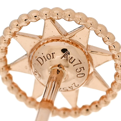 Christian Dior 18K Rose Gold Diamond Small Rose Des Vents Single Earring 5 of 6