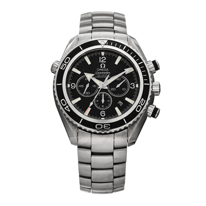 Omega Stainless Steel 45.5 mm Seamaster Planet Ocean Chronograph Automatic Watch Black 2210.50.00 1 of 4