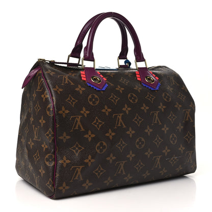 Louis Vuitton Monogram Totem Speedy 30 Magenta 3 of 10