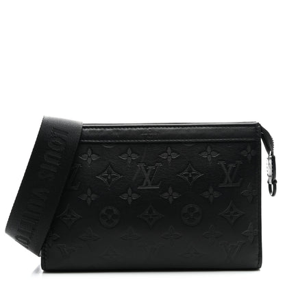 Louis Vuitton Calfskin Monogram Shadow Gaston Wearable Wallet 1 of 10