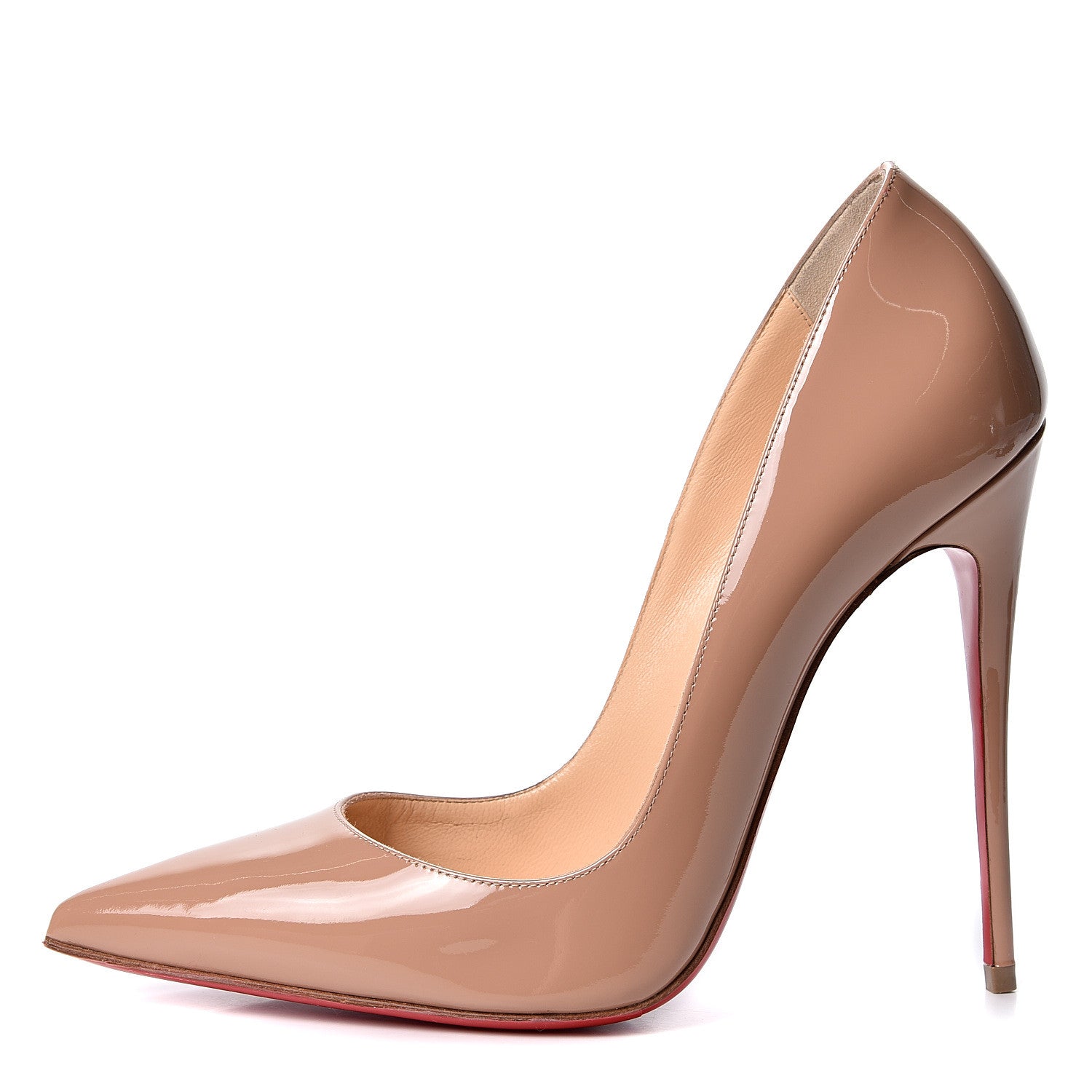 Christian Louboutin Patent So Kate 120 Pumps 39 Nude 1 of 10