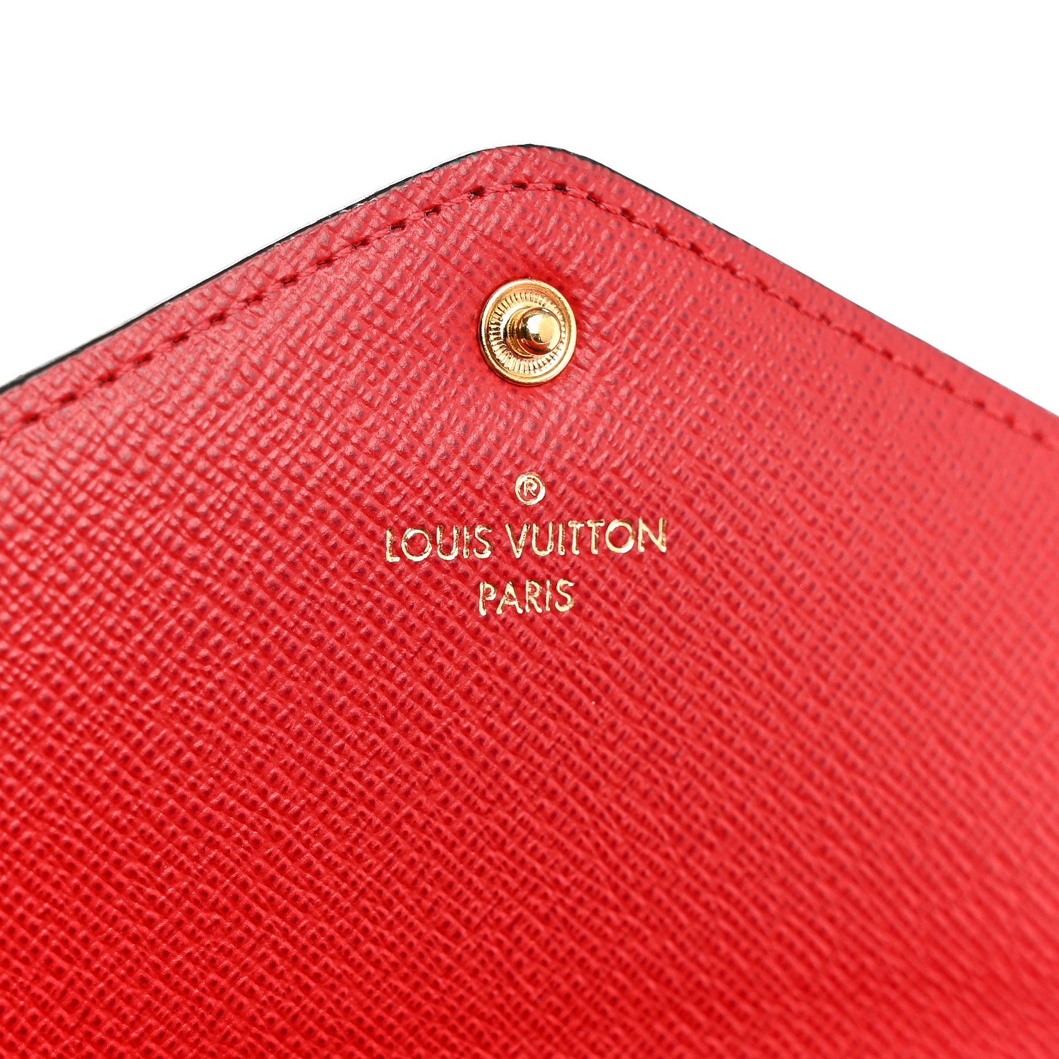 Louis Vuitton Damier Ebene Josephine Wallet Red 6 of 10