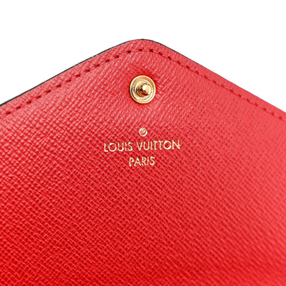 Louis Vuitton Damier Ebene Josephine Wallet Red 6 of 10