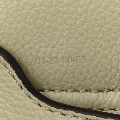 Chloe Raffia Small Grain Calfskin Small Marcie Basket Crossbody Faded Green 7 of 10