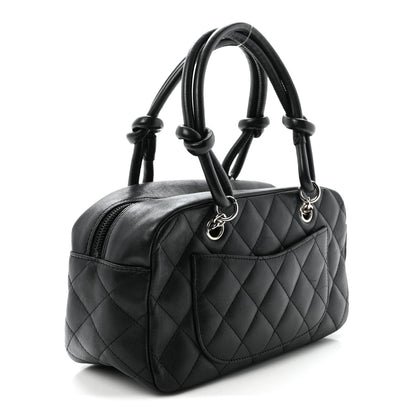 Chanel Calfskin Quilted Small Cambon Bowler Black 3 of 10