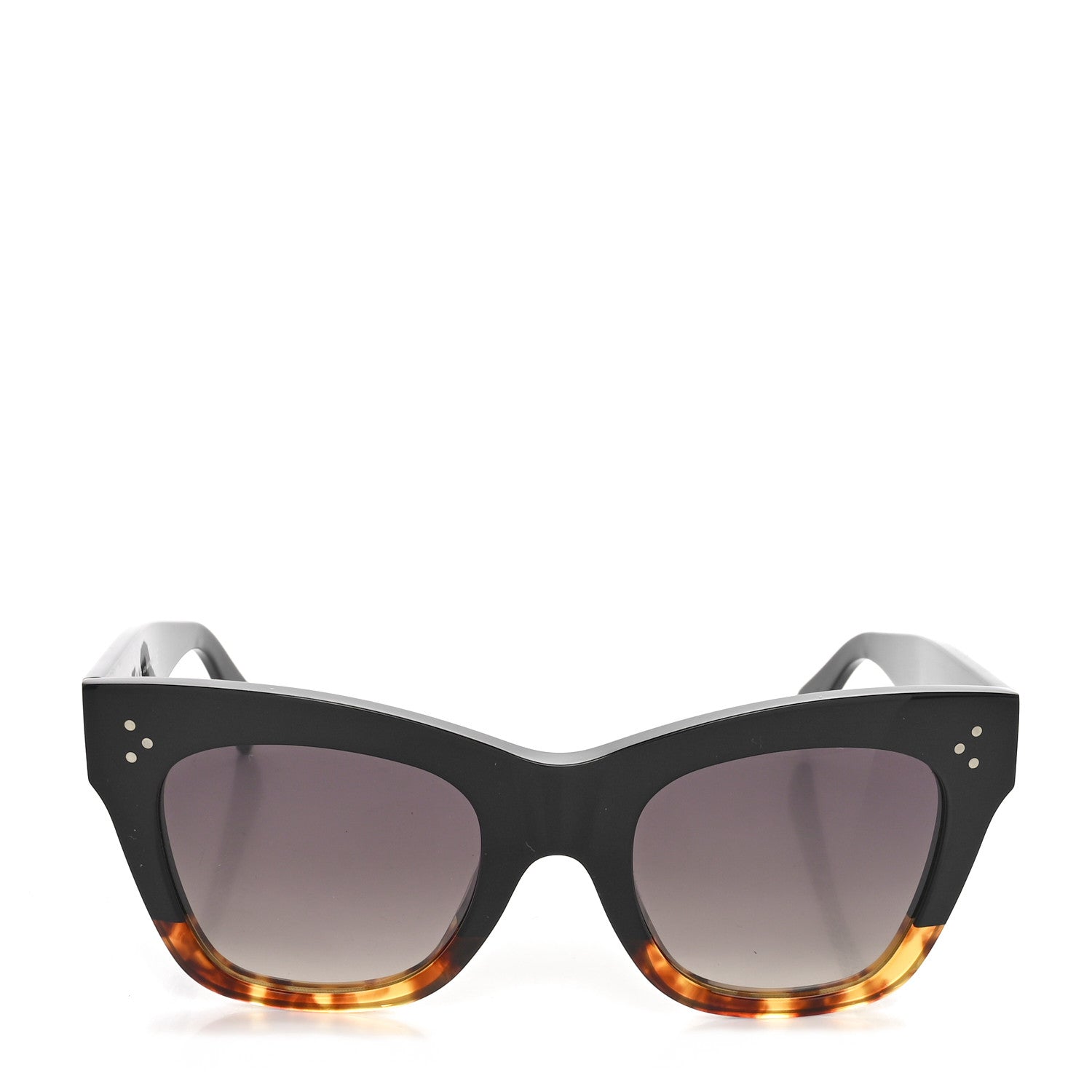 Celine Acetate Cat Eye Sunglasses CL40004I Havana Black 2 of 7