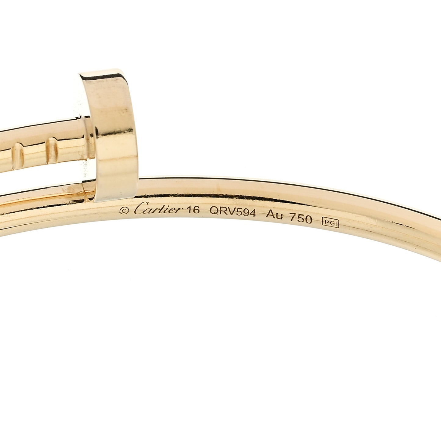 18K Yellow Gold Small Juste Un Clou Bracelet 16