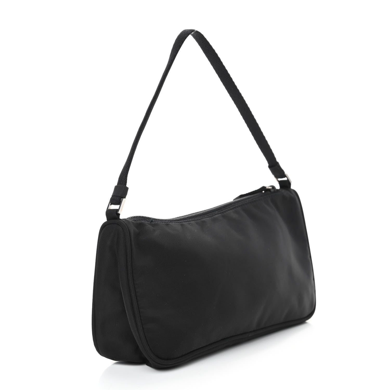 Prada Tessuto Nylon Pochette Bag Black 2 of 5