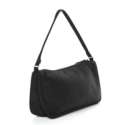 Prada Tessuto Nylon Pochette Bag Black 2 of 5