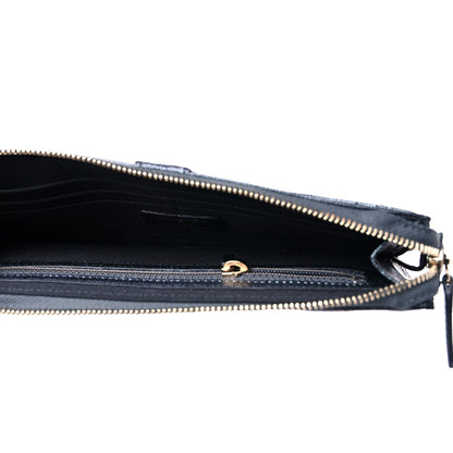 Chanel Iridescent Caviar Quilted Classic Pouch With Handle Black 8 of 11