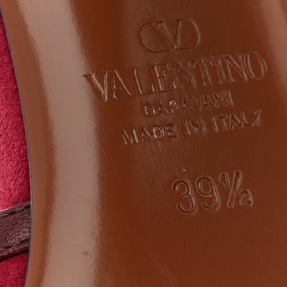 Valentino Garavani Suede Hi Dolly Pumps 39.5 Pink 8 of 10