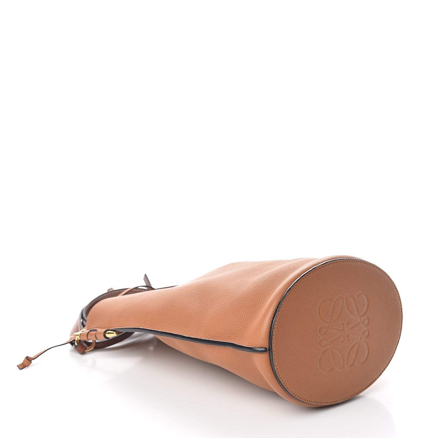 Calfskin Gate Bucket Bag Light Caramel