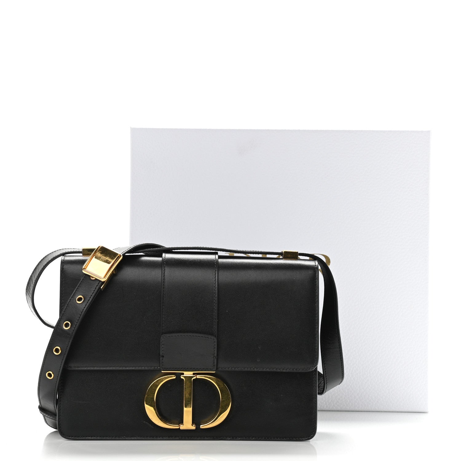 Christian Dior Smooth Calfskin 30 Montaigne Flap Bag Black 11 of 11