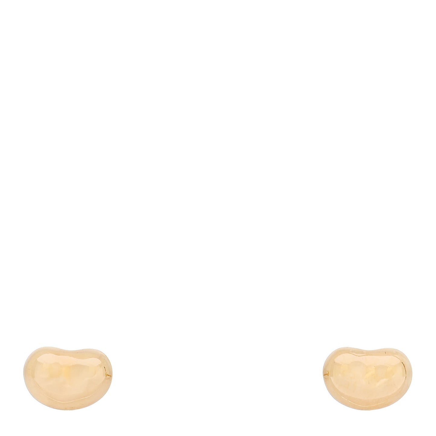 18K Yellow Gold 5mm Elsa Peretti Bean Earrings
