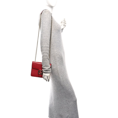 Gucci Dollar Calfskin Small Interlocking G Shoulder Bag Red 2 of 13