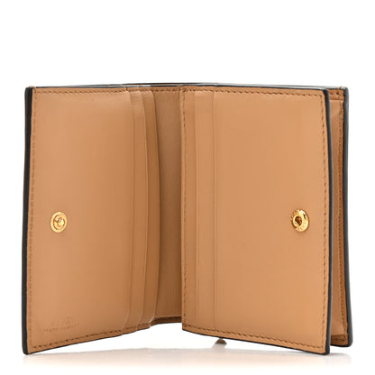 Fendi Nappa Matisse FF Diagonal Embossed Baguette Wallet Miele Scuro 6 of 9