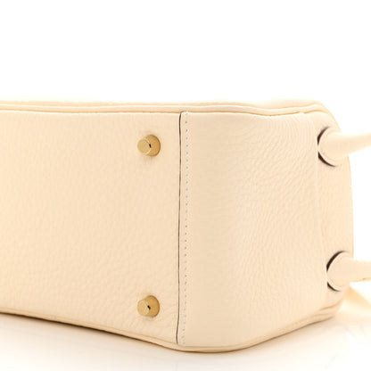 Hermes Taurillon Clemence Mini Lindy 20 Nata 10 of 11