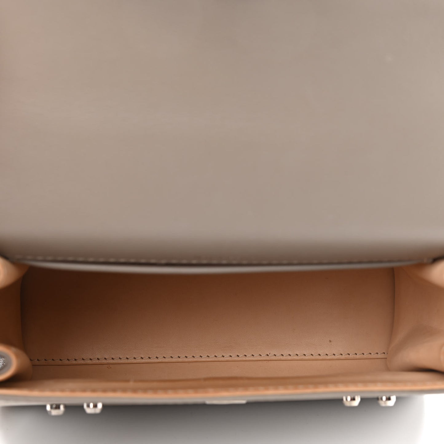 Smooth Calfskin Mini Tempete Satchel Camaieux Tourterelle