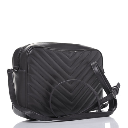 Saint Laurent Calfskin Matelasse Monogram Lou Camera Bag Asphalt 3 of 11