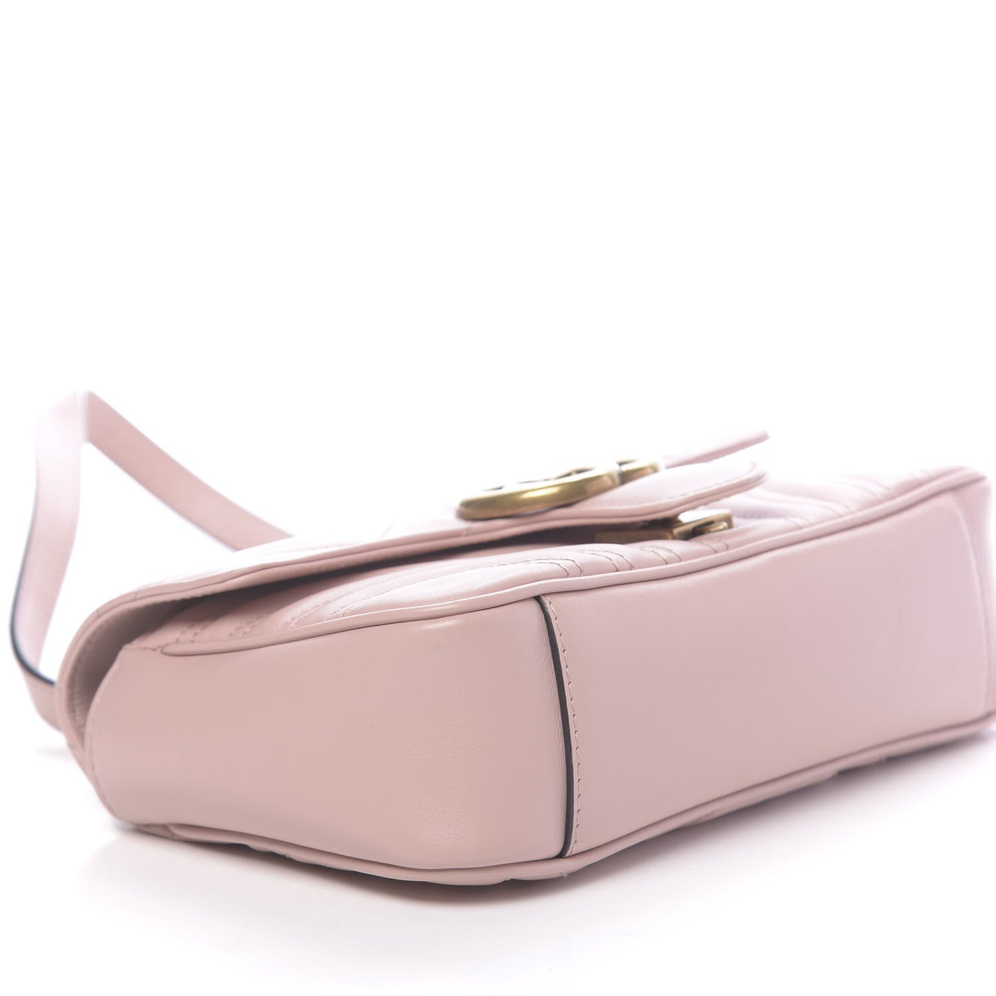 Calfskin Matelasse Mini GG Marmont Shoulder Bag Perfect Pink
