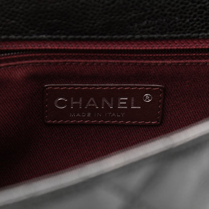 Chanel Crumpled Grained Calfskin Medium CC Crave Flap Black 5 of 9