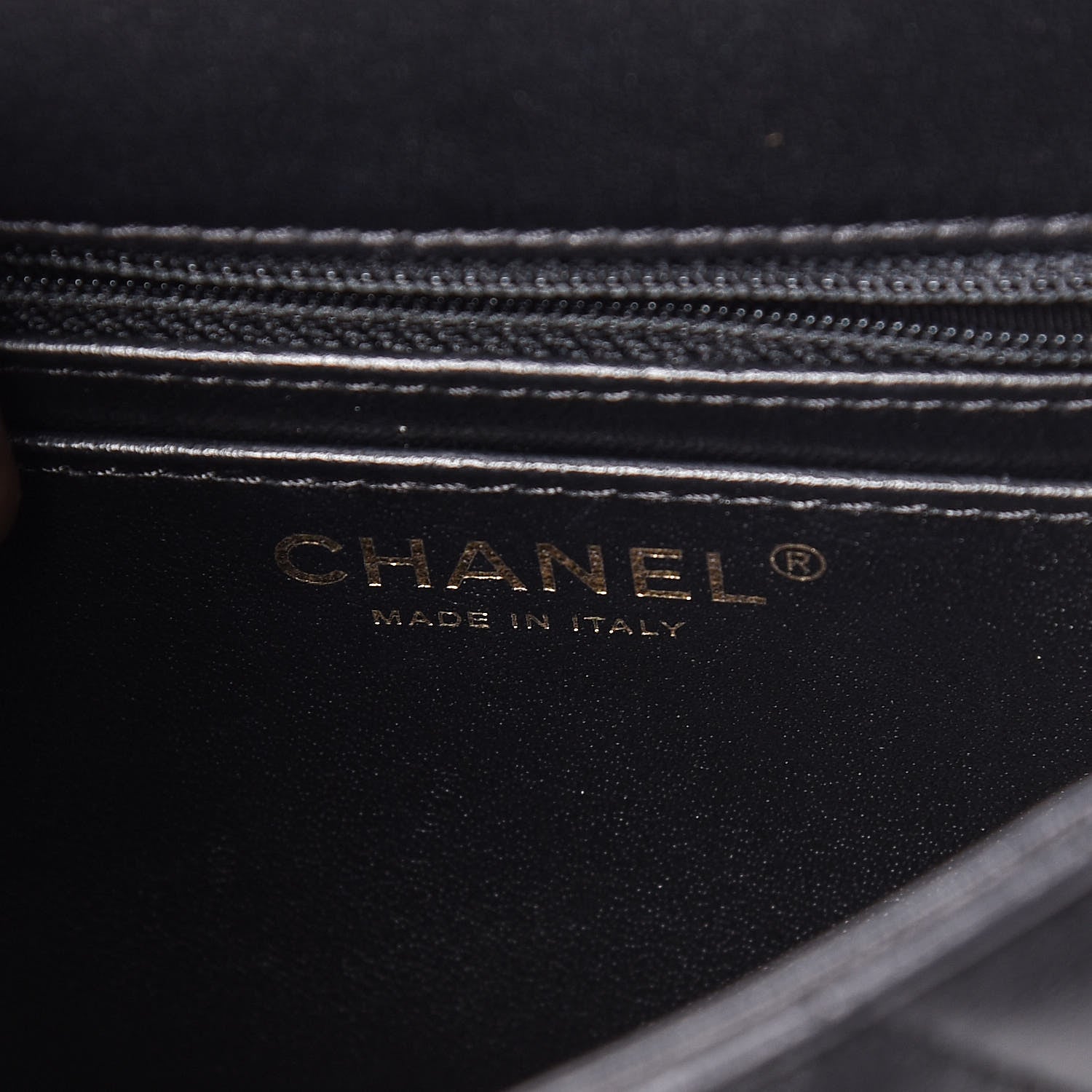 Chanel Lambskin Reverse Chevron Quilted Mini Round Top Handle Flap Black 6 of 12