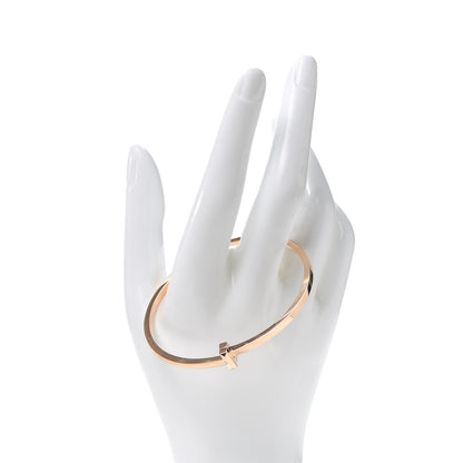 Tiffany 18K Rose Gold Narrow T T1 Hinged Bangle Bracelet 2 of 6