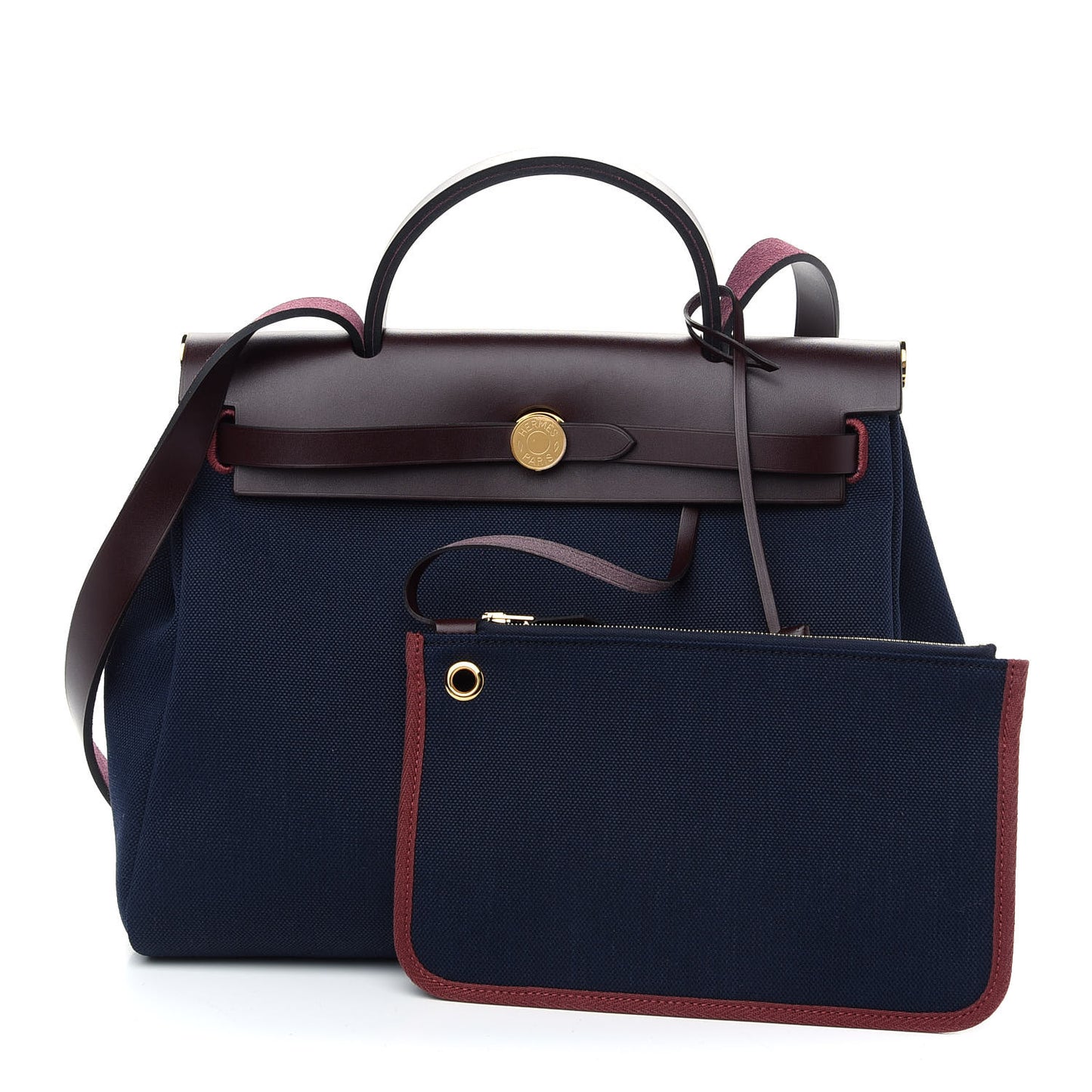 Toile Militaire Vache Hunter Herbag Zip Retourne 31 PM Rouge Sellier Bleu Marine