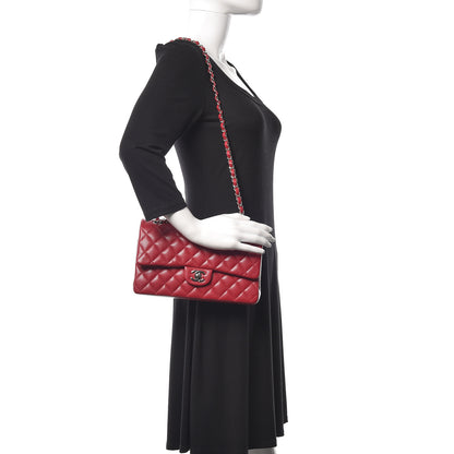 Chanel Caviar Quilted Medium Double Flap Red 2 of 9