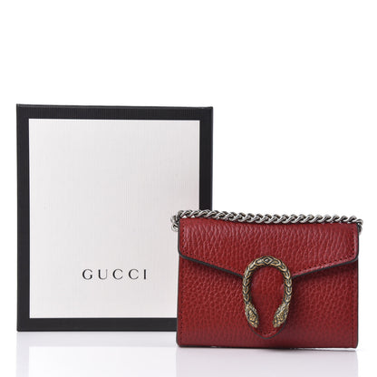 Gucci Calfskin Dionysus Coin Purse Hibiscus Red 9 of 9