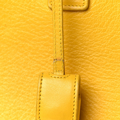 Saint Laurent Grained Calfskin Baby Sac De Jour Yellow 11 of 15