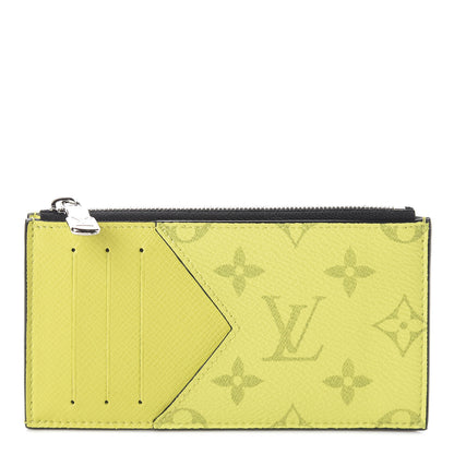 Louis Vuitton Monogram Taiga Coin Card Holder Yellow 1 of 7