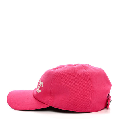 Chanel Cotton CC Cap Hat Fuchsia 4 of 8