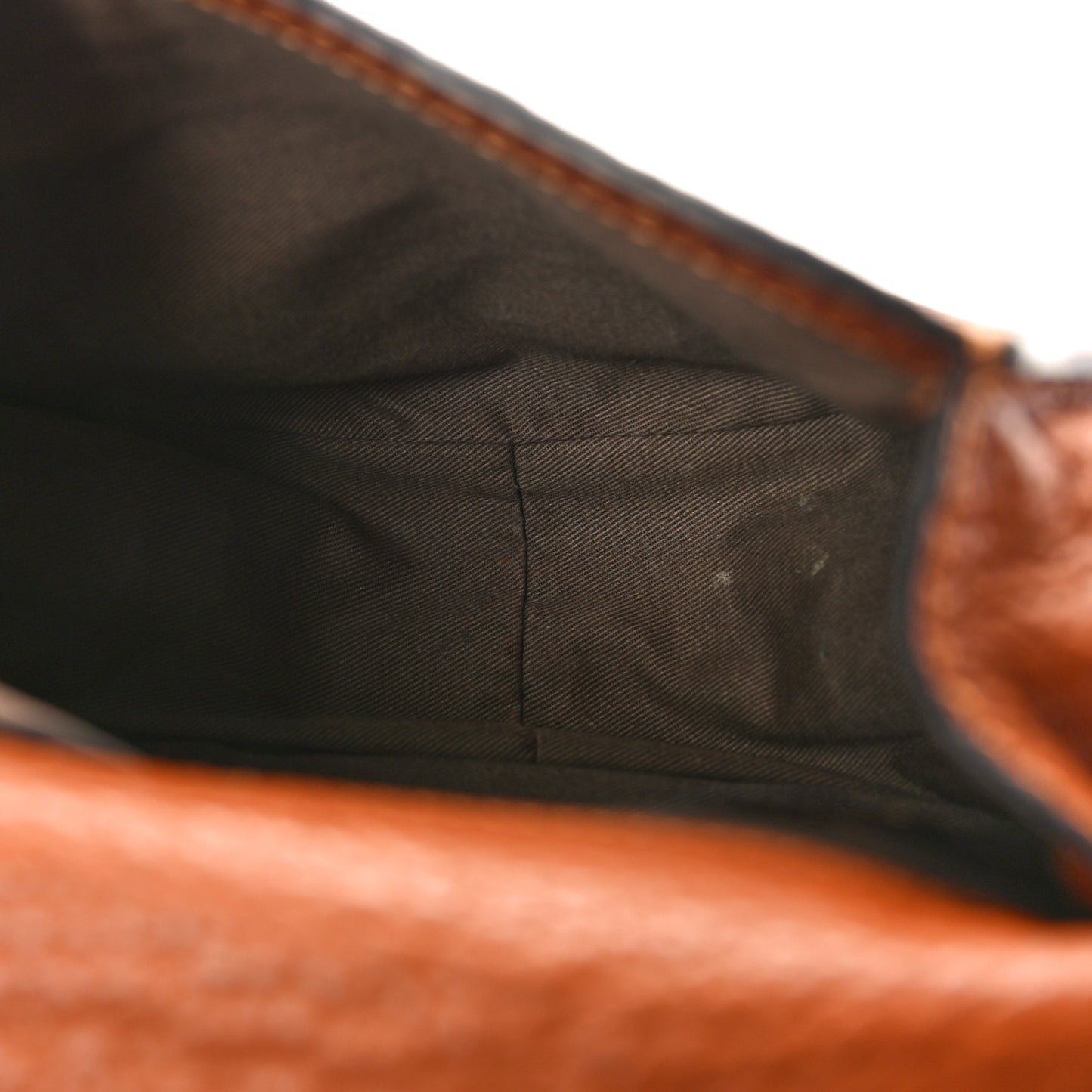 Grained Calfskin Small Marcie Saddle Bag Tan