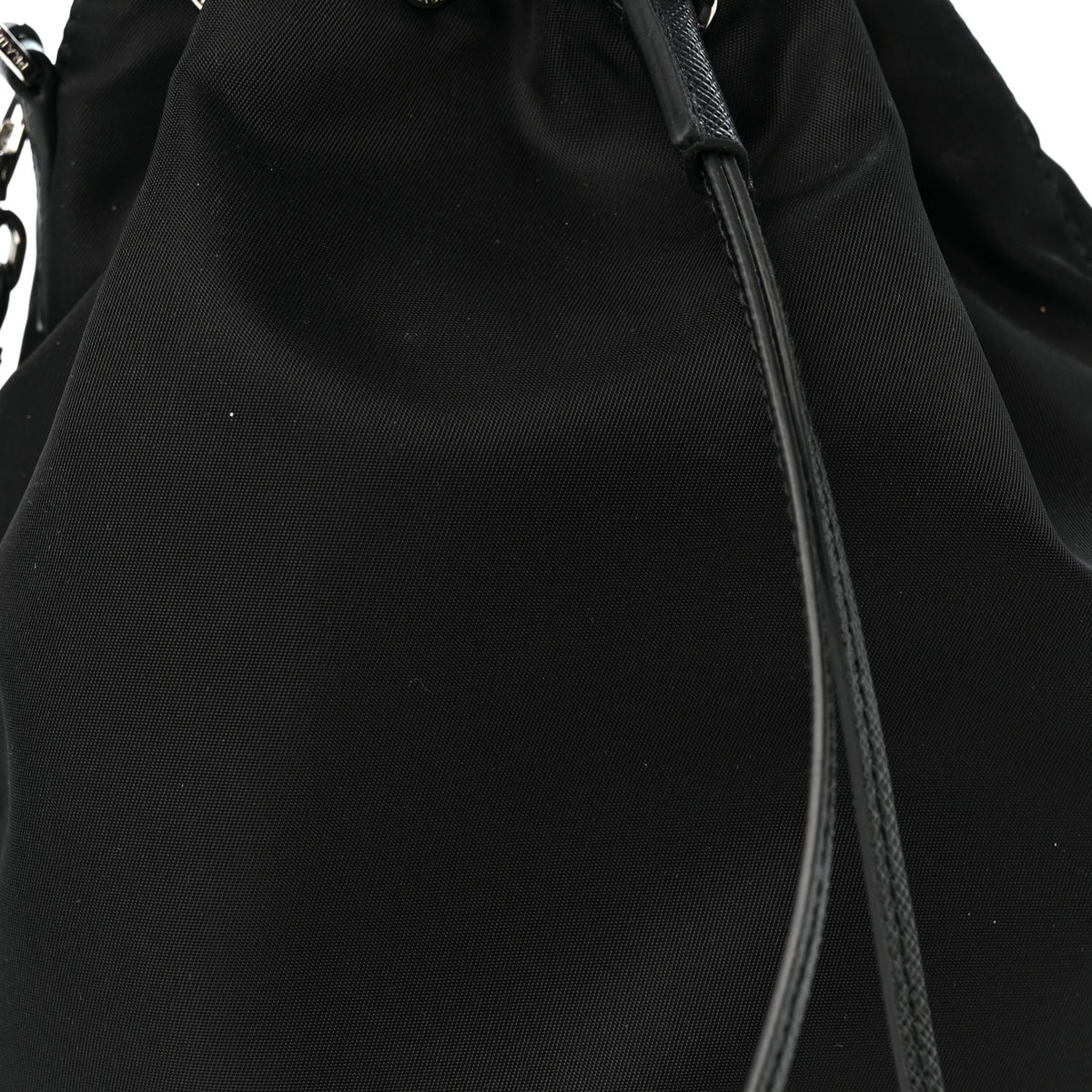 Prada Re-Nylon Vela Drawstring Wristlet Pouch Black 8 of 10
