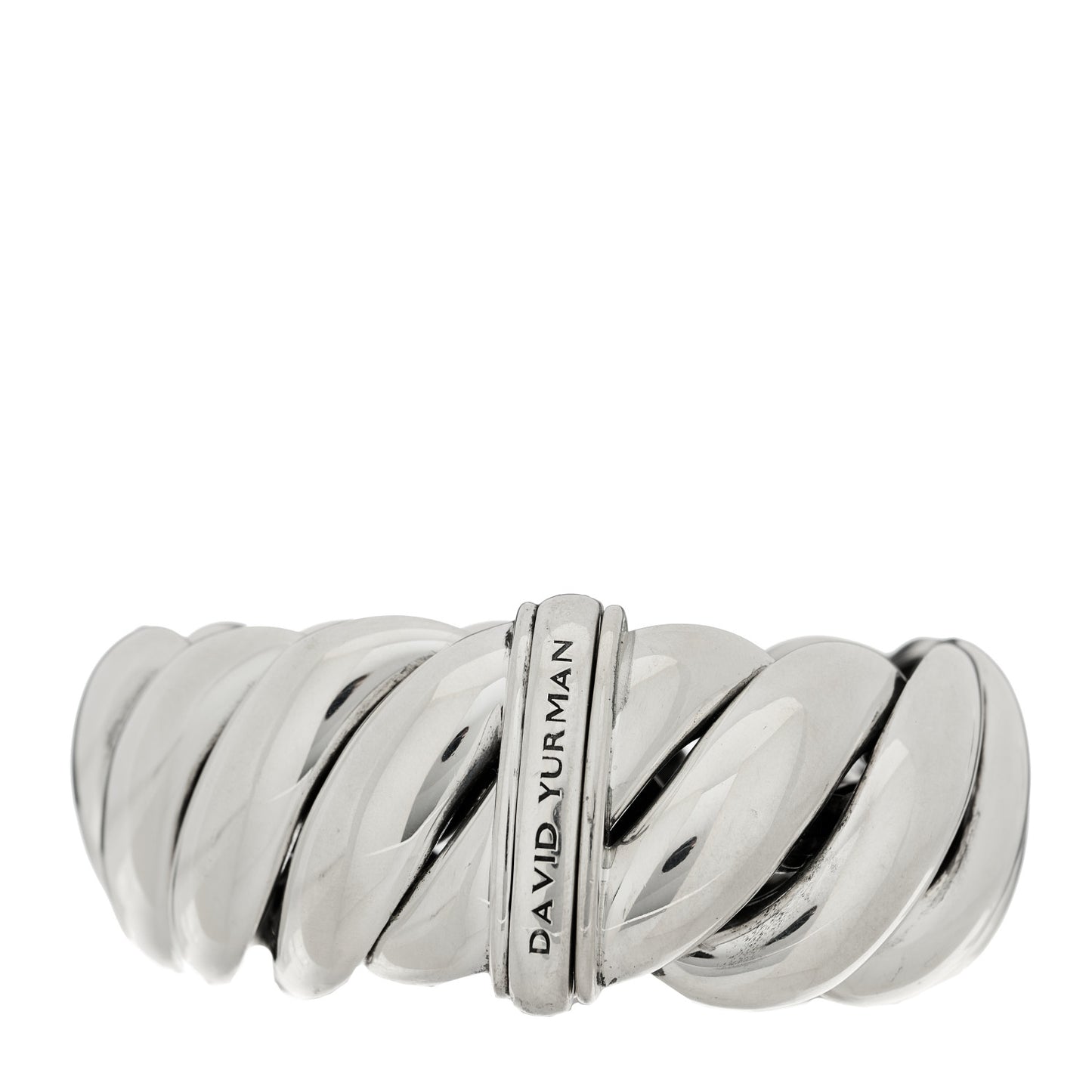 Sterling Silver Sculpted Cable Bracelet