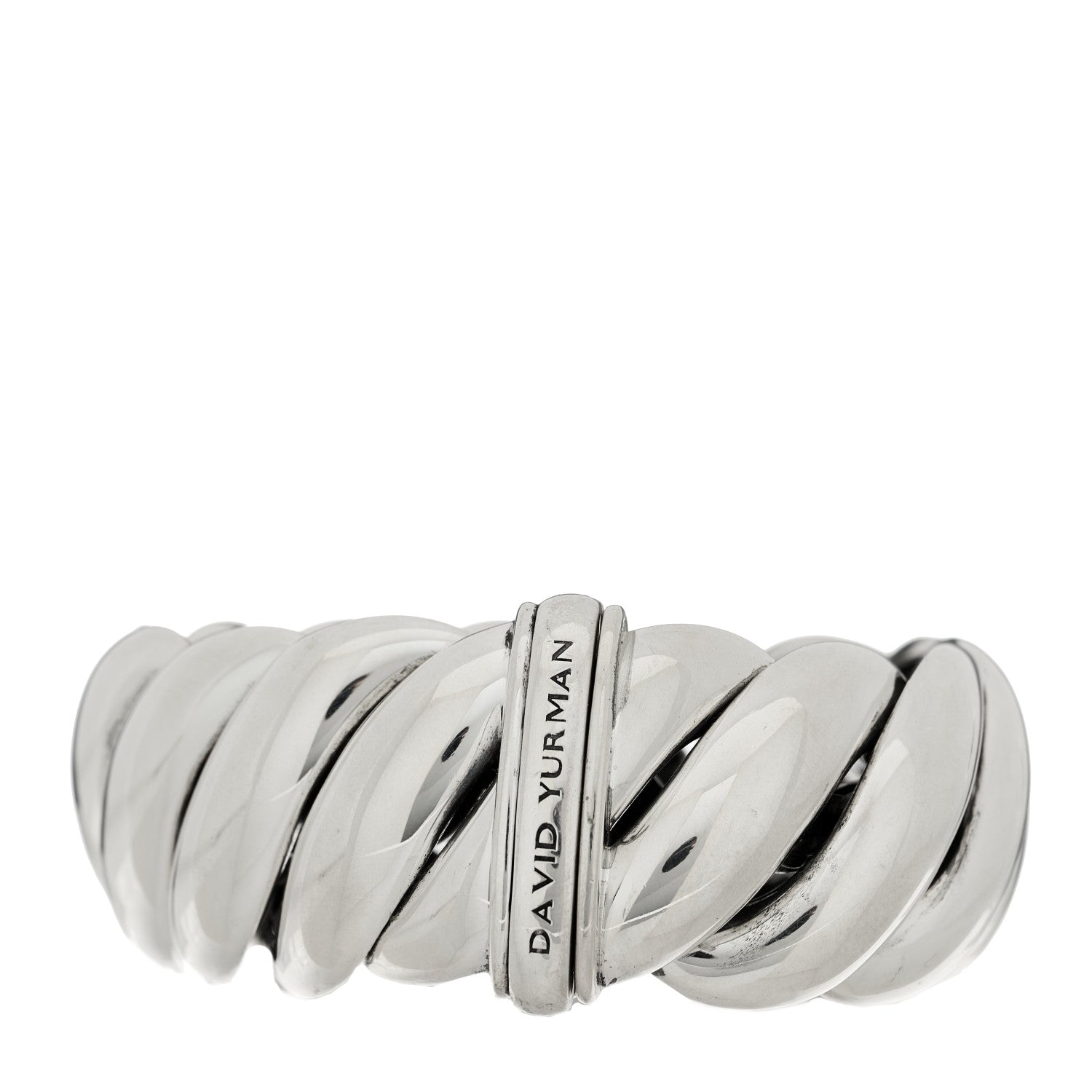 David Yurman Sterling Silver Sculpted Cable Bracelet 2 of 3