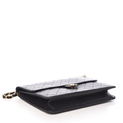 Chanel Lambskin Quilted Medium Single Flap Black 4 of 10