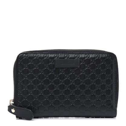 Gucci Soft Microguccissima Zip Around Organizer Wallet Black 1 of 5