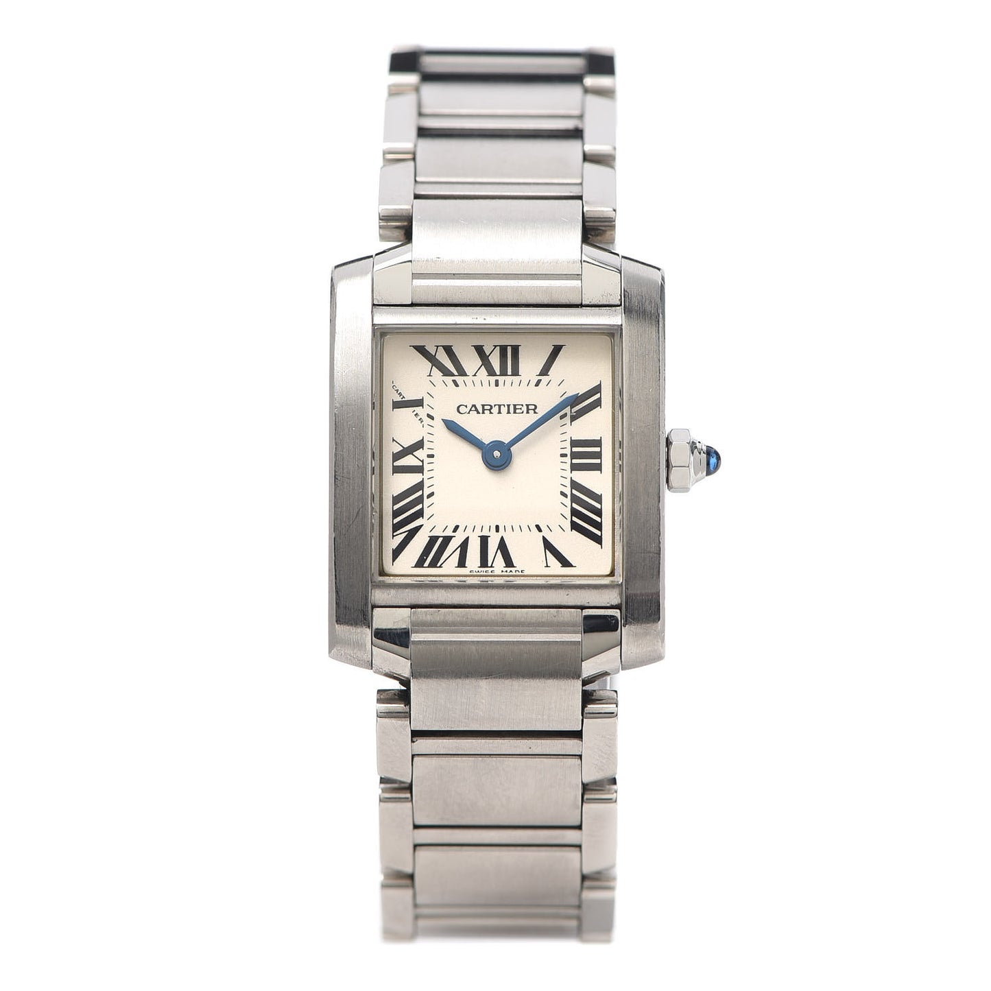 Stainless Steel 20mm Tank Francaise Quartz Watch
