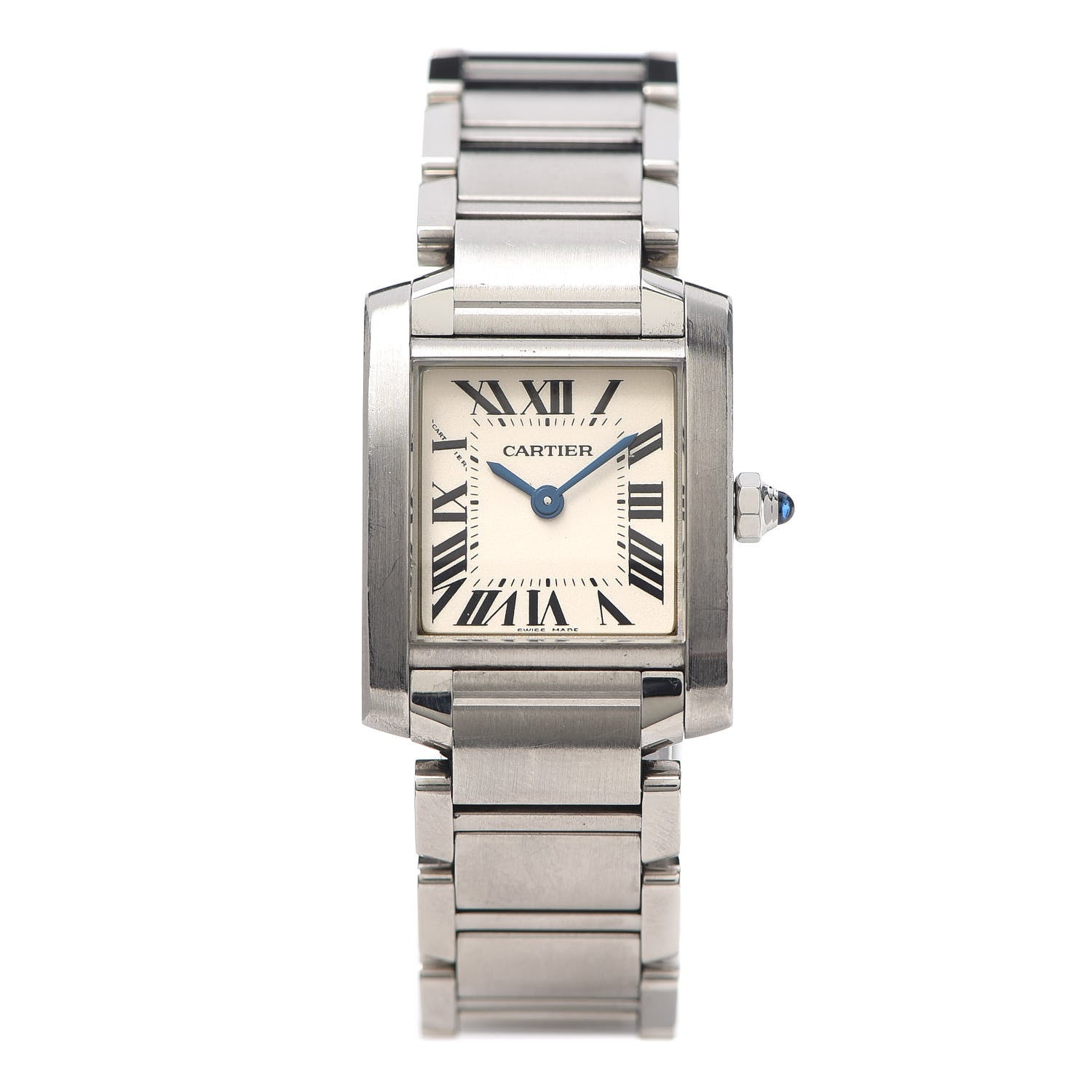 Cartier Stainless Steel 20mm Tank Francaise Quartz Watch 1 of 7
