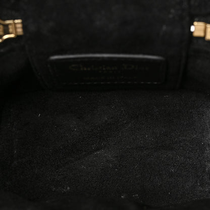 Christian Dior Lambskin Cannage Micro Lady Dior Vanity Case Black 5 of 9