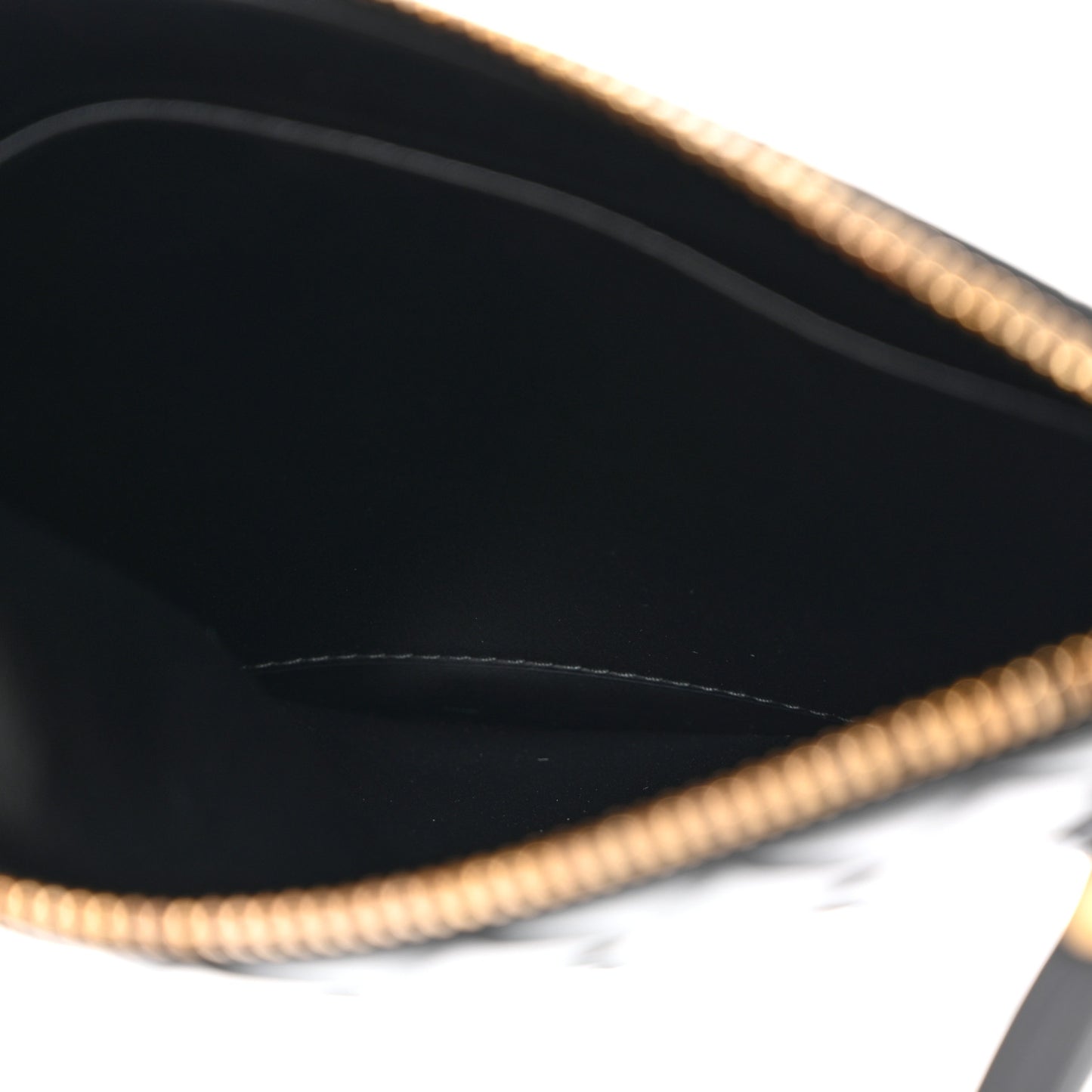 Nappa Intrecciato Wristlet Zip Wallet Black